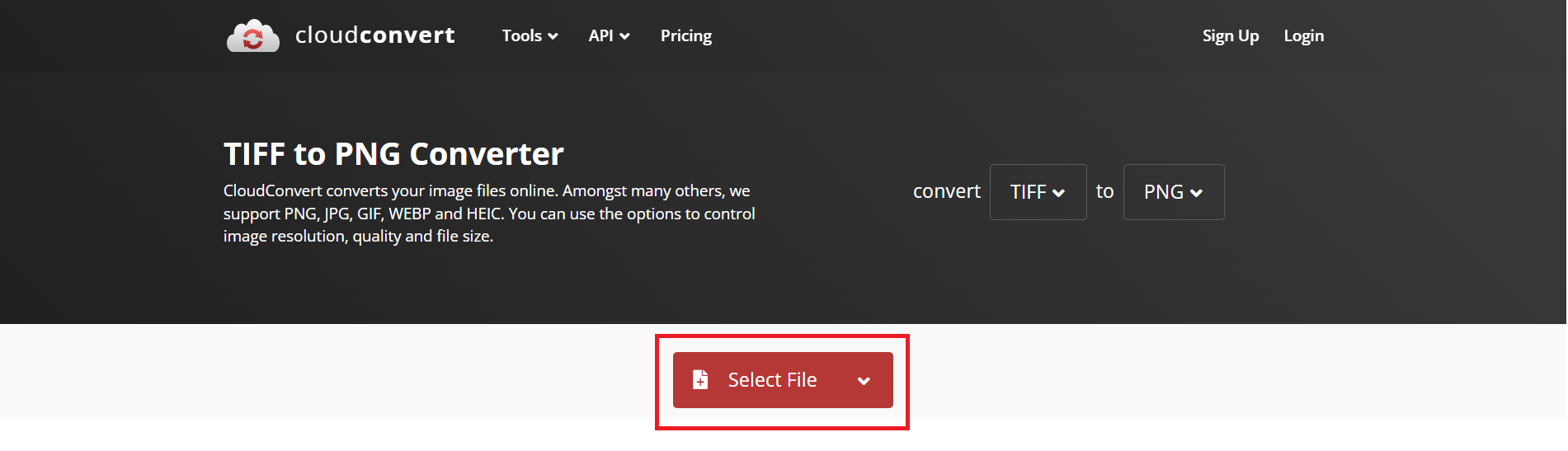 How to View Old Image Files Online Using CloudConvert: Step 3