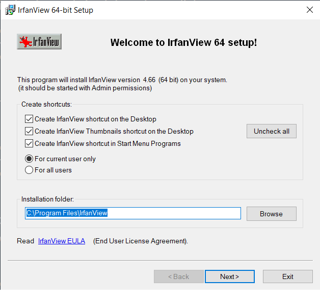 How to View Old Image Files Using IrfanView on Windows: Step 2