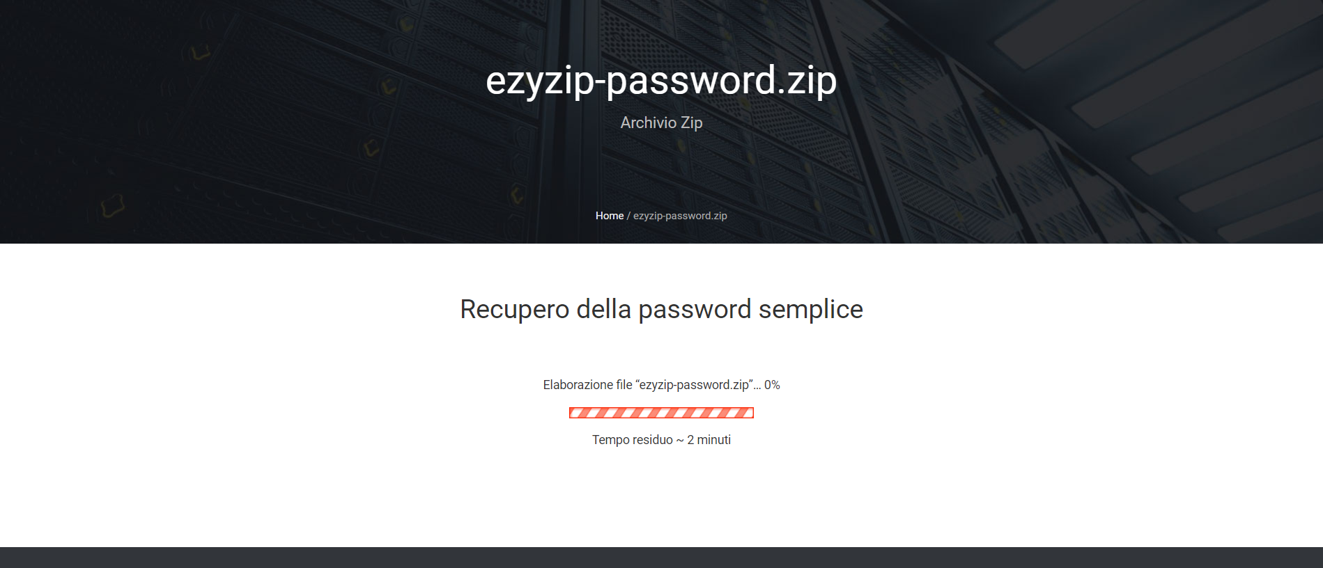 Come Rimuovere La Password Da ZIP Utilizzando Servizi Online: Passo 2