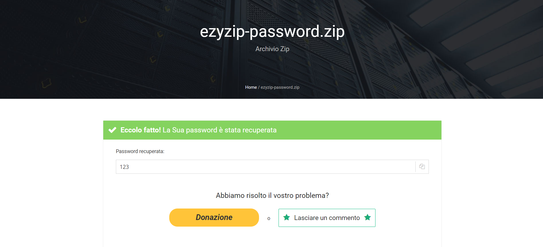 Come Rimuovere La Password Da ZIP Utilizzando Servizi Online: Passo 3