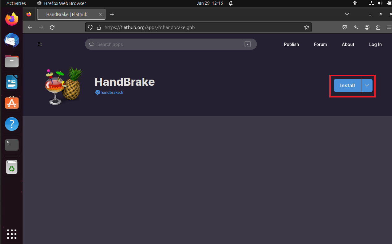 How To How To Shrink Videos Linux With Handbrake: Step 1
