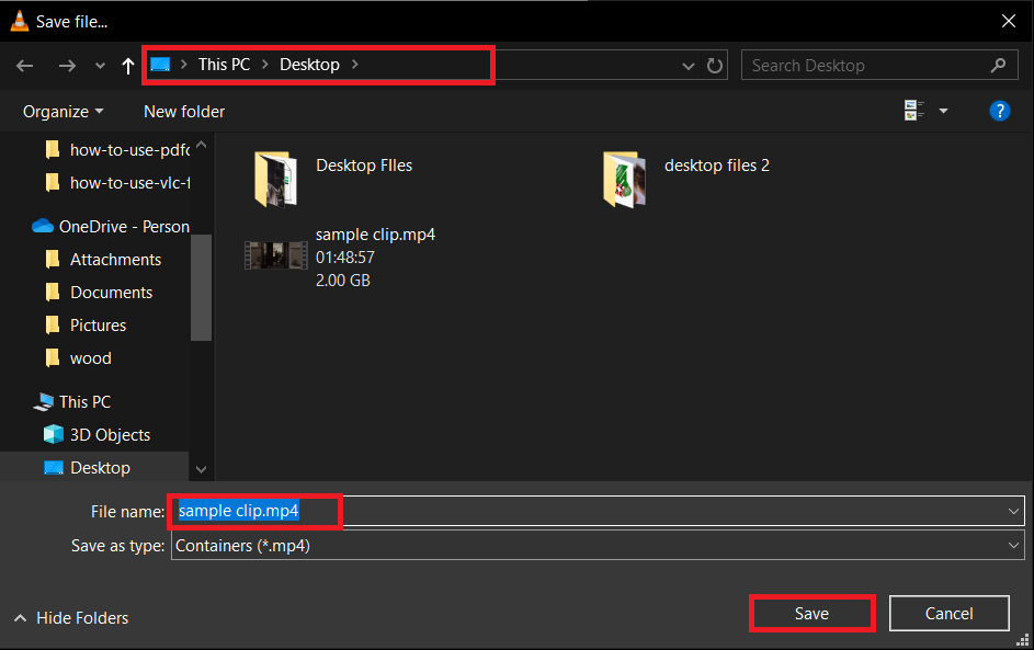 How To Shrink Videos on Windows with VLC: Step 5