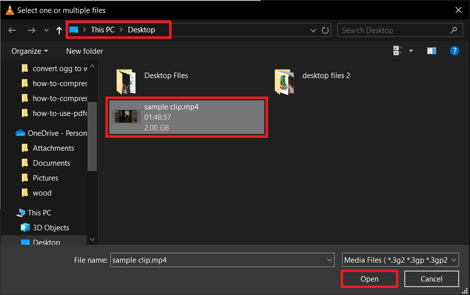 How To Shrink Videos on Windows with VLC: Step 3