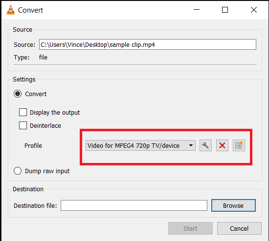 How To Shrink Videos on Windows with VLC: Step 5