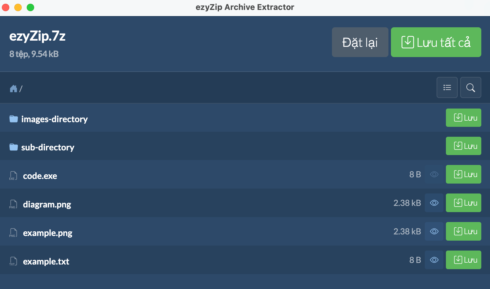 ezyZip Archive Extractor