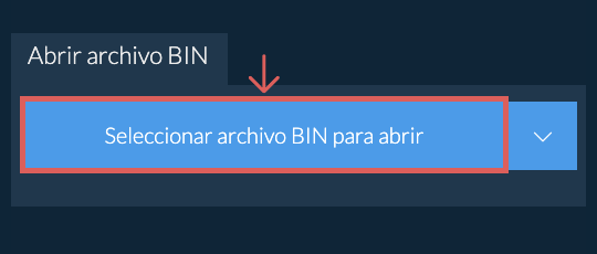 Abrir archivo BIN