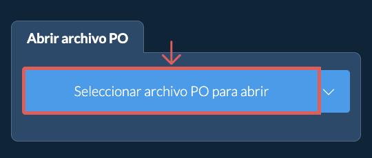 Abrir archivo PO