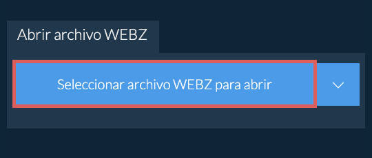 Abrir archivo WEBZ