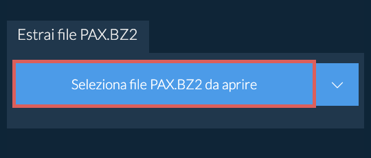 Estrai file PAX.BZ2