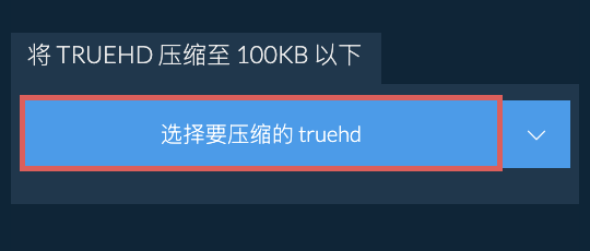 将 truehd 压缩至 100KB 以下