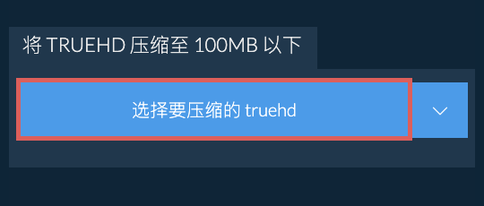 将 truehd 压缩至 100MB 以下