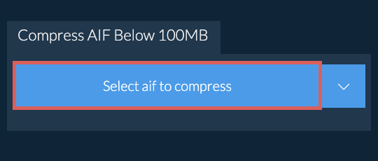 Compress aif Below 100MB
