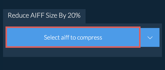 Reduce aiff Size By 20%