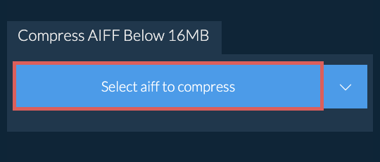 Compress aiff Below 16MB