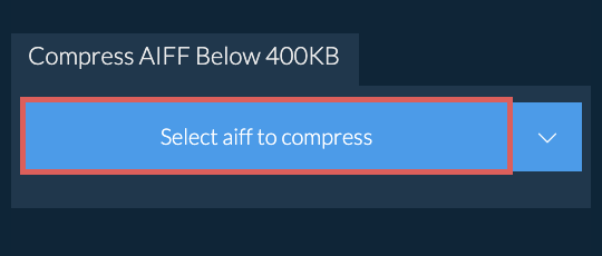 Compress aiff Below 400KB