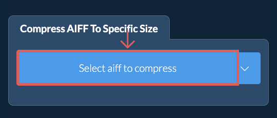 Compress aiff Below a specific size
