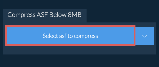 Compress asf Below 8MB