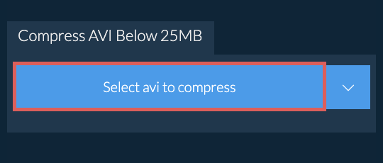 Compress avi Below 25MB
