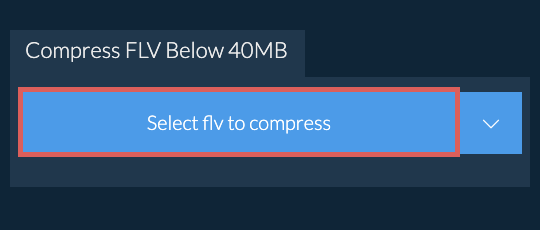 Compress flv Below 40MB