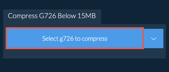 Compress g726 Below 15MB