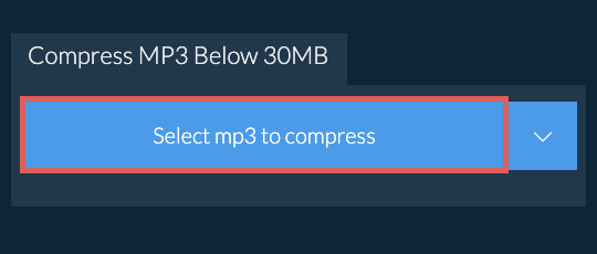 Compress mp3 Below 30MB