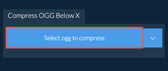 Compress ogg Below X