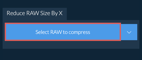 Reduce RAW Size By X
