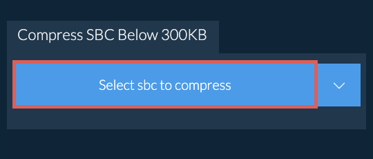 Compress sbc Below 300KB