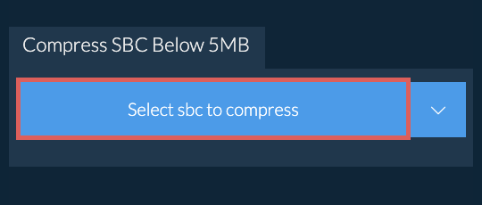 Compress sbc Below 5MB