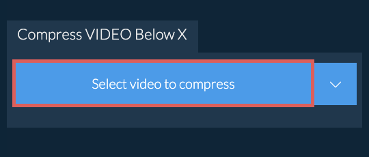 Compress video Below X