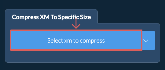 Compress xm Below a specific size