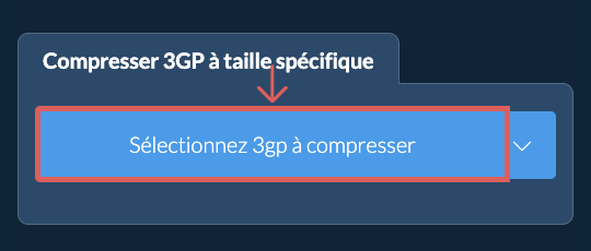 Compressez 3gp en dessous de votre taille spécifique