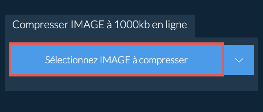 Compresser IMAGE à 1000kb en ligne