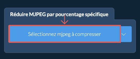 Réduire la Taille de mjpeg De votre pourcentage spécifique