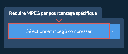 Réduire la Taille de mpeg De votre pourcentage spécifique