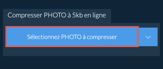 Compresser PHOTO à 5kb en ligne