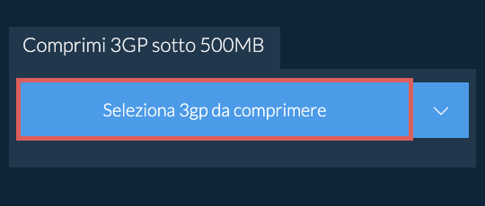 Comprimi 3gp sotto 500MB
