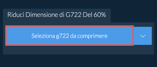 Riduci Dimensione di g722 Del 60%