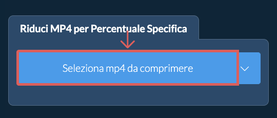 Riduci Dimensione di mp4 Del una percentuale specifica