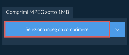 Comprimi mpeg sotto 1MB