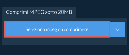 Comprimi mpeg sotto 20MB