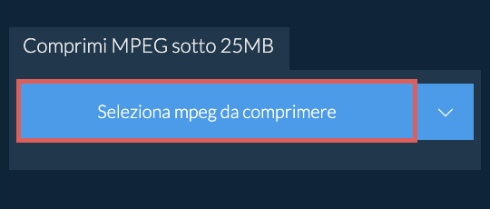 Comprimi mpeg sotto 25MB