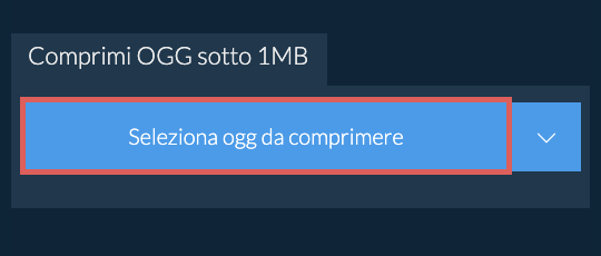 Comprimi ogg sotto 1MB