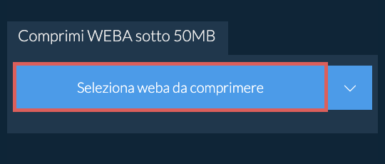 Comprimi weba sotto 50MB