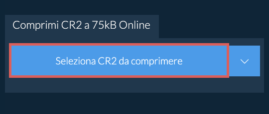 Comprimi CR2 a 75kB Online