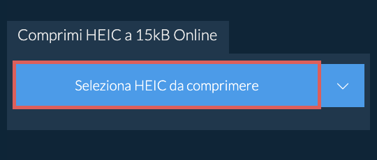 Comprimi HEIC a 15kB Online