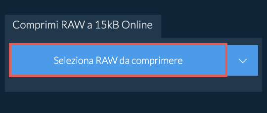 Comprimi RAW a 15kB Online