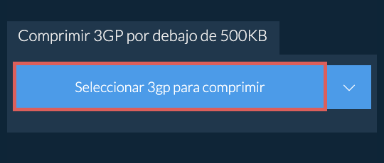 Comprimir 3gp por debajo de 500KB