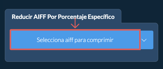 Reducir Tamaño de aiff Por un porcentaje específico