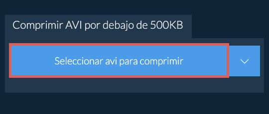 Comprimir avi por debajo de 500KB